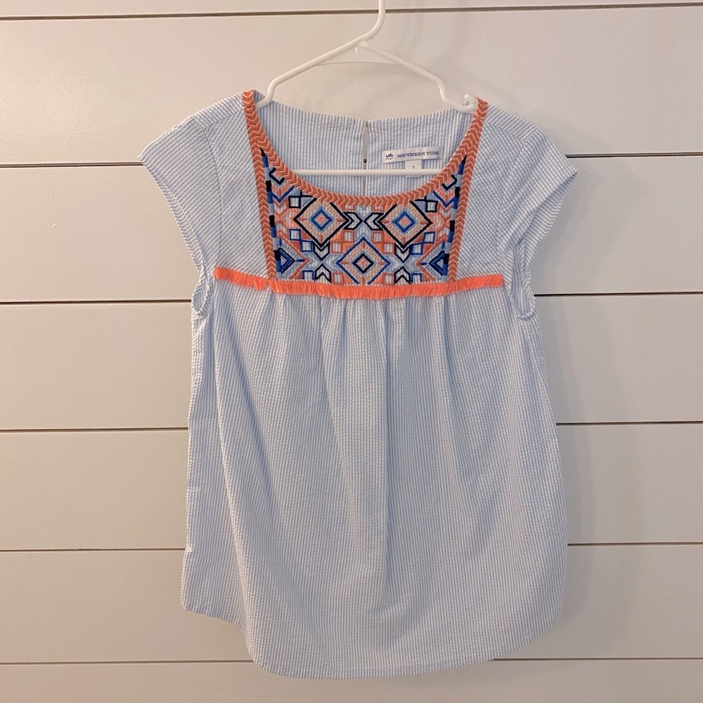 NWOT Southern Tide Seersucker Top